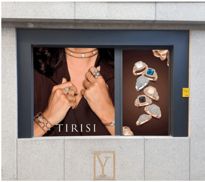This store front was created for yuwelier yans. i made it while the autumn campaign was active so the tones are warm brown.